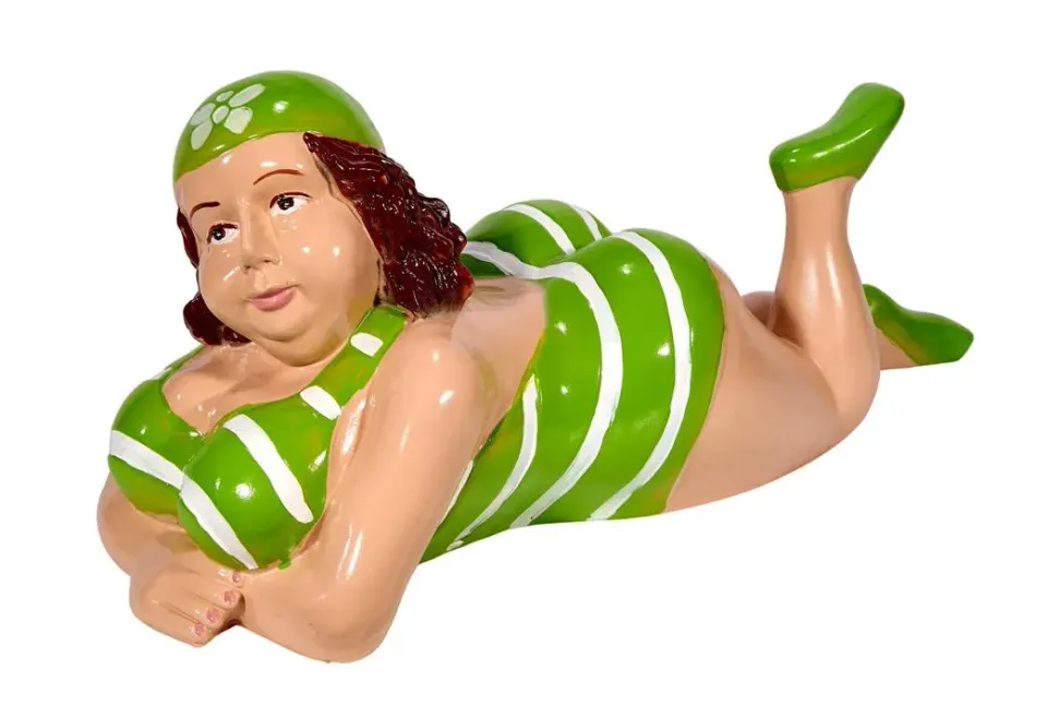 Lacorne Decoration Baigneuse Verte B08 statue 30 cm