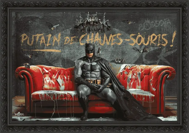 Lacorne Decoration Bat Sofa SK22 déco murale 40x55 cm