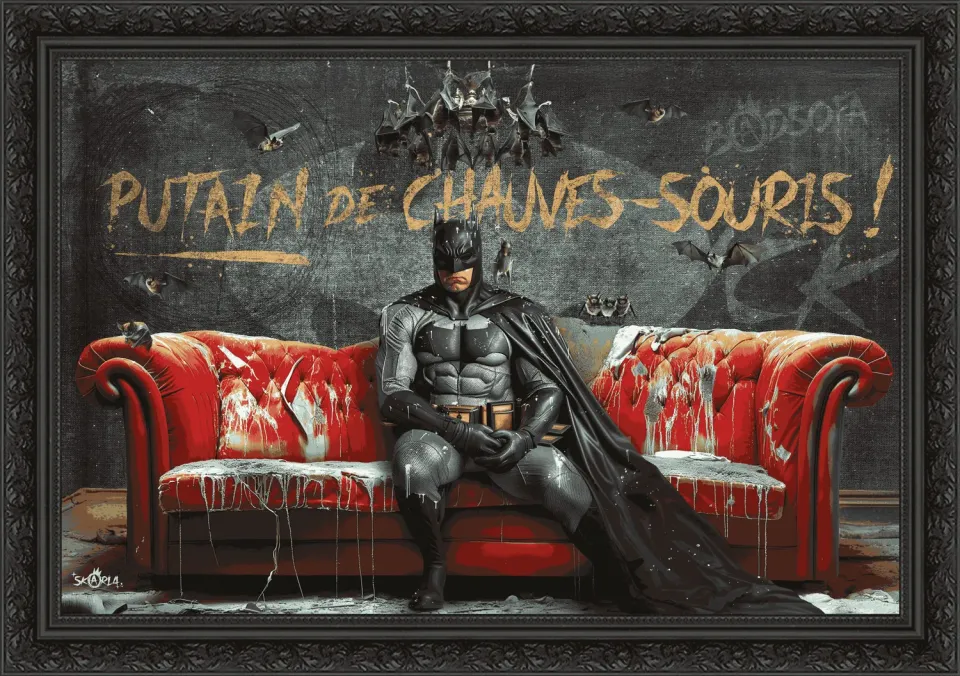 Lacorne Decoration Bat Sofa SK22 déco murale 40x55 cm