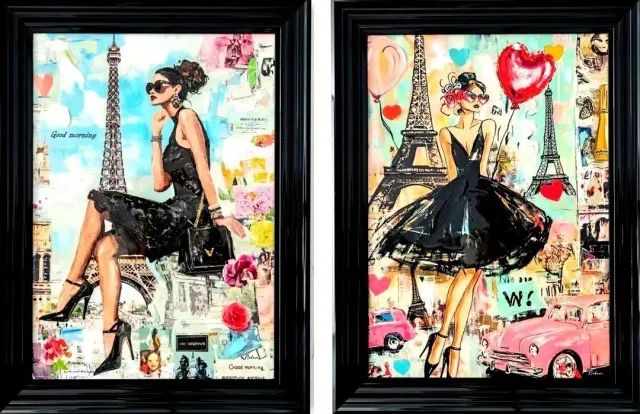 Lacorne Decoration 8055 Belles Parisiennes tableau 80x60 cm set