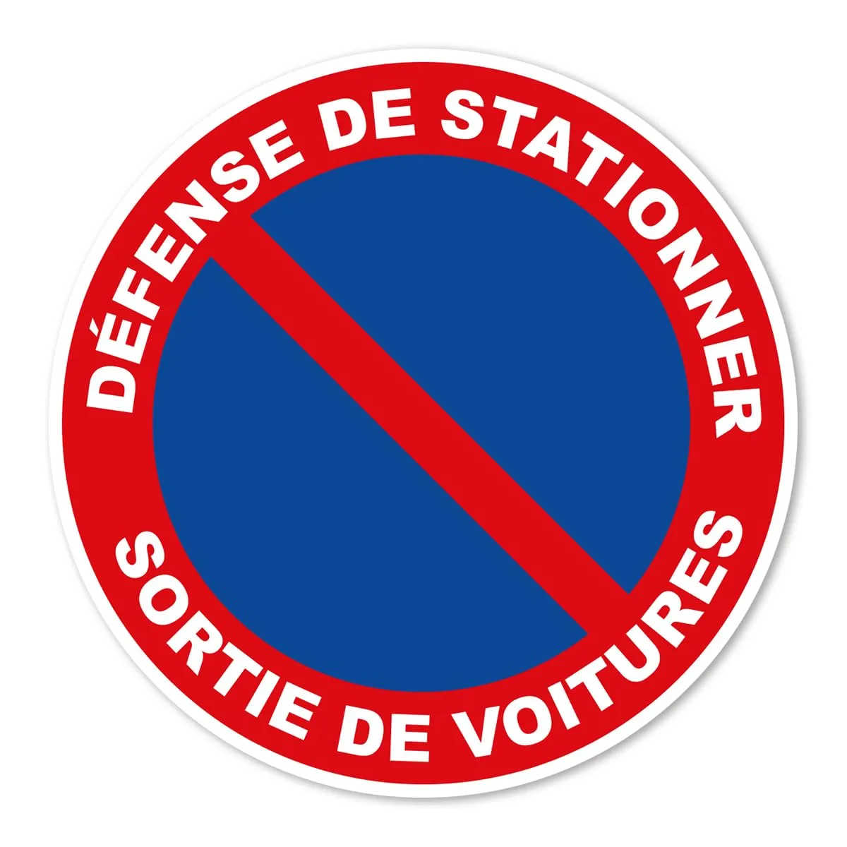 Ambiance-Sticker Défense de Stationner autocollant 25 cm sortie voitures