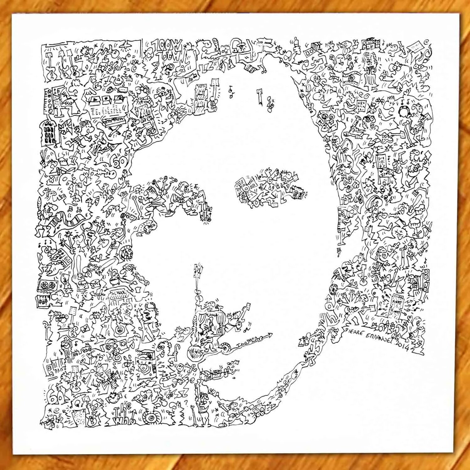 DrawInside Townshend affiche 20x20cm The Who rock