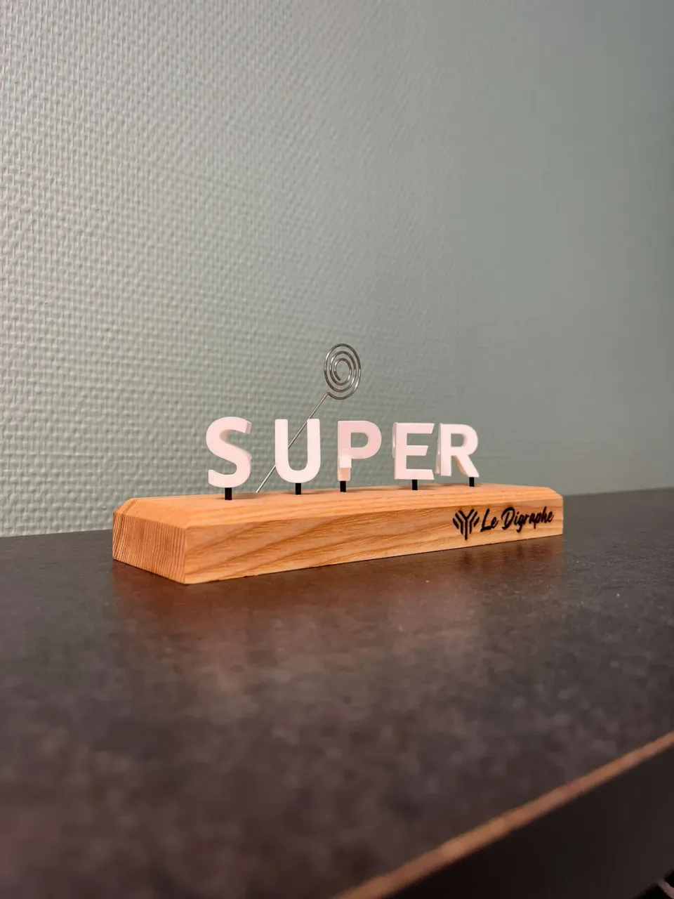 Le Digraphe Super-Papa tableau famille prénoms personnalisé