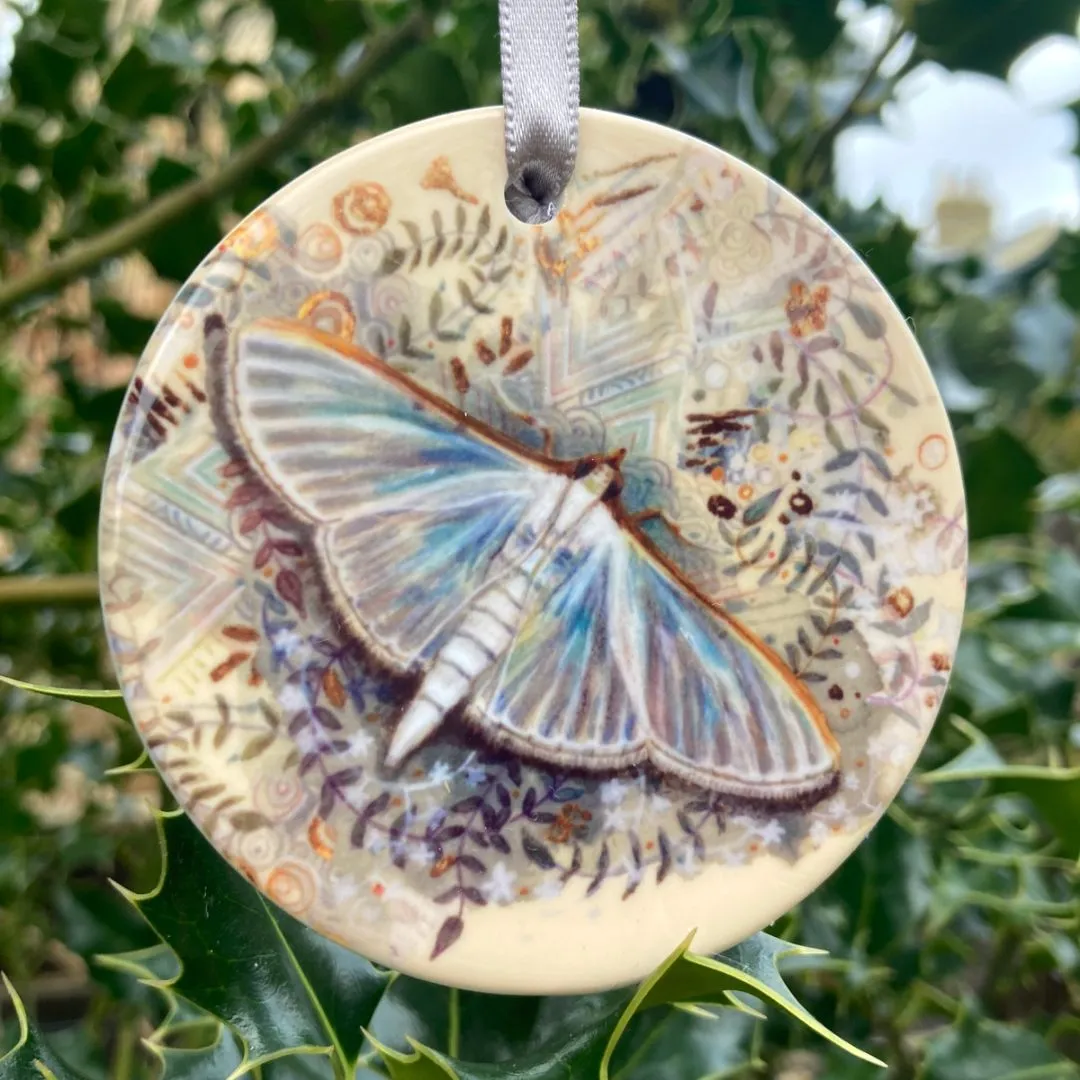 Helena Perry Jasmine Moth décoration porcelaine sapin
