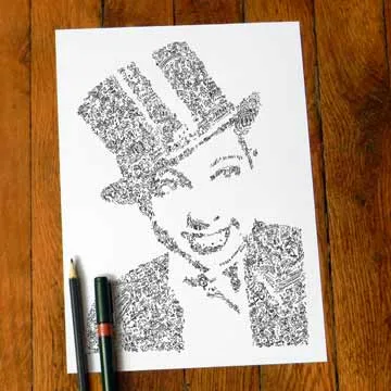 DrawInside Joséphine Baker affiche A3 papier mat signé