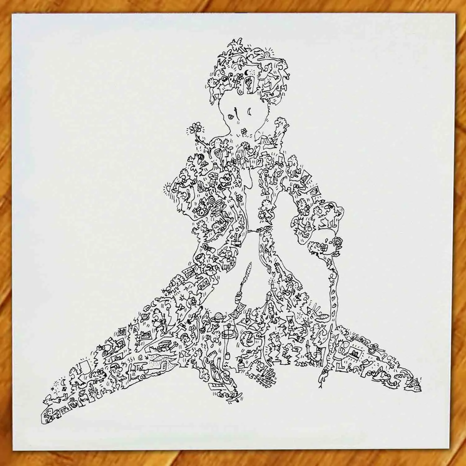 DrawInside The Little Prince affiche 20x20 renard