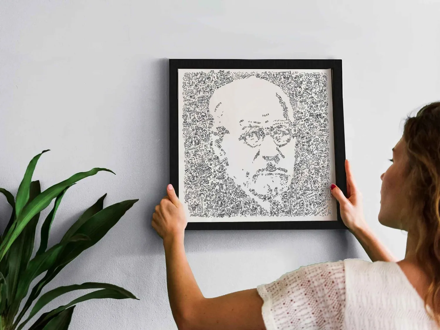 DrawInside Sigmund Freud affiche 30x30 cm psychanalyse