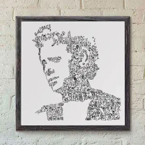 DrawInside Martin L Gore Depeche Mode affiche 20x20
