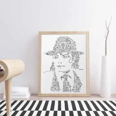 DrawInside Moonwalker affiche A4 21x30 cm musique