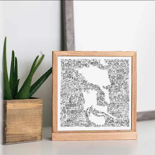 DrawInside Samuel Beckett affiche 30x30 cm signée