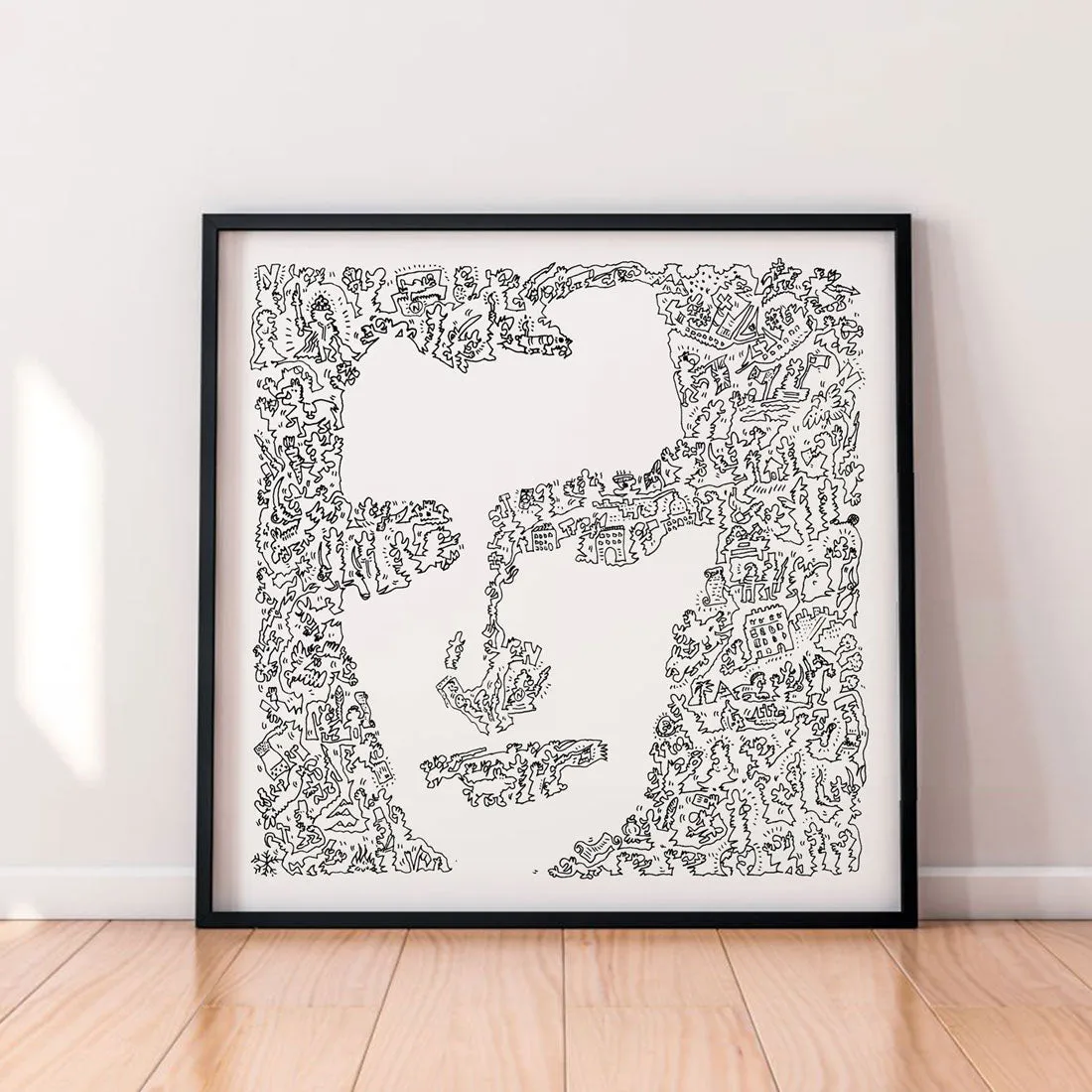 DrawInside Napoléon Bonaparte affiche 20x20 cm histoire