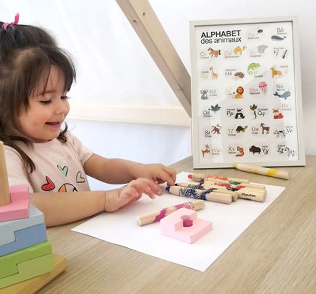 Papeterie Créative Abécédaire affiche alphabet animaux