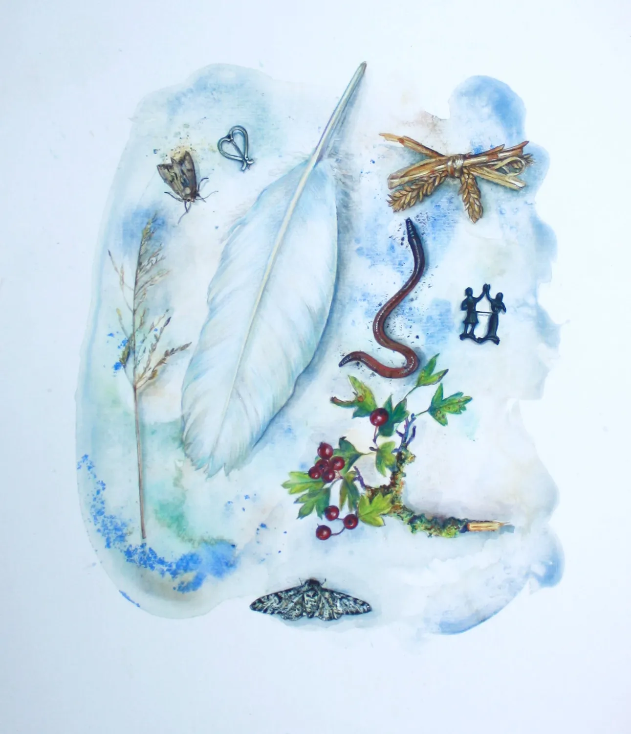 Helena Perry Spell For The Heart peinture originale 35x40