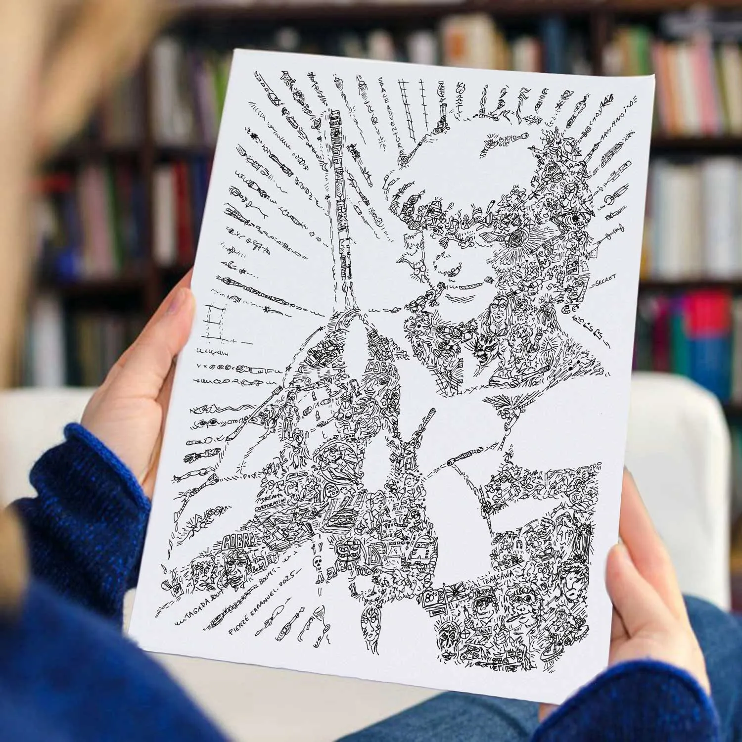 DrawInside Cobra Space Adventure affiche A4 21x30 cm manga