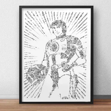 DrawInside Captain Future affiche A4 21x30 cm anime