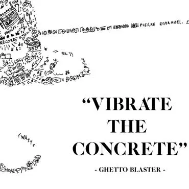 DrawInside Ghetto Blaster affiche A3 papier mat