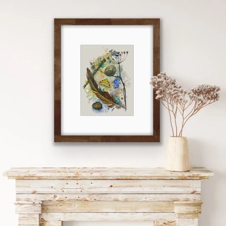 Helena Perry Brimstone Spell peinture originale courage 22x28cm