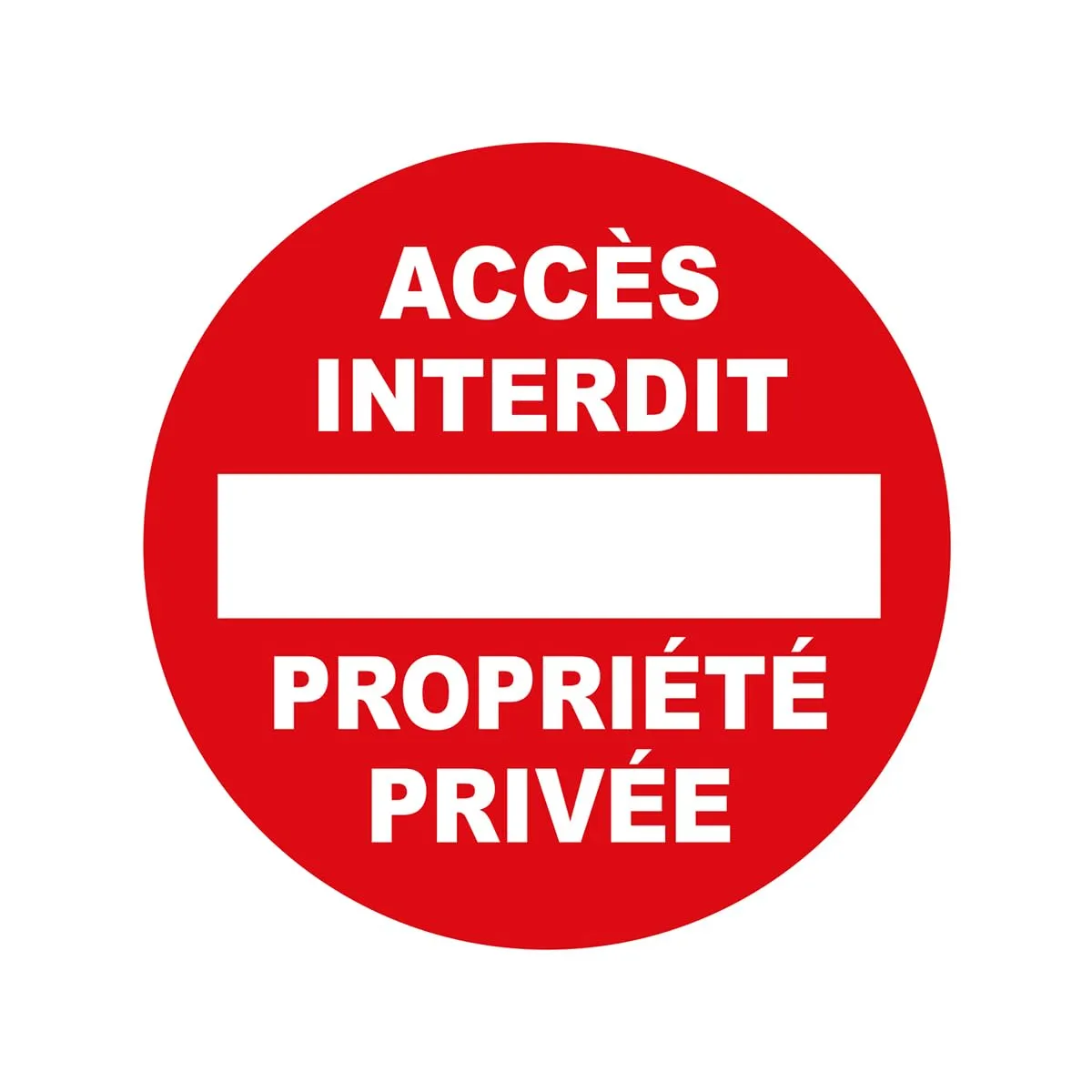 Ambiance-Sticker Défense de Stationner autocollant 25 cm sortie voitures