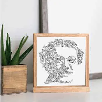 DrawInside Coluche affiche 30x30 cm papier mat