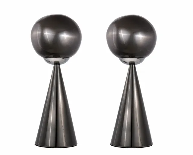 Lacorne Decoration 9523-1 Perles Fumées lampes x2 38 cm