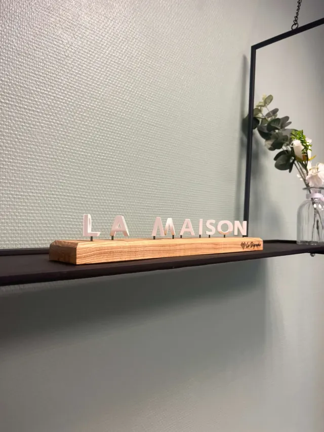 Le Digraphe Maison du Bonheur digraphe socle padouk