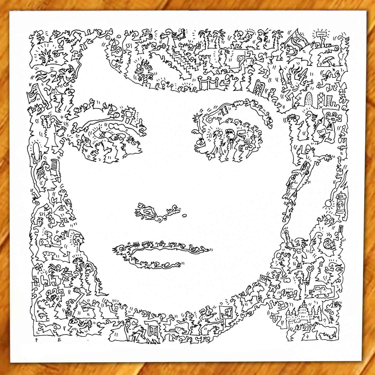 DrawInside Penelope Cruz affiche 30x30 cm signée
