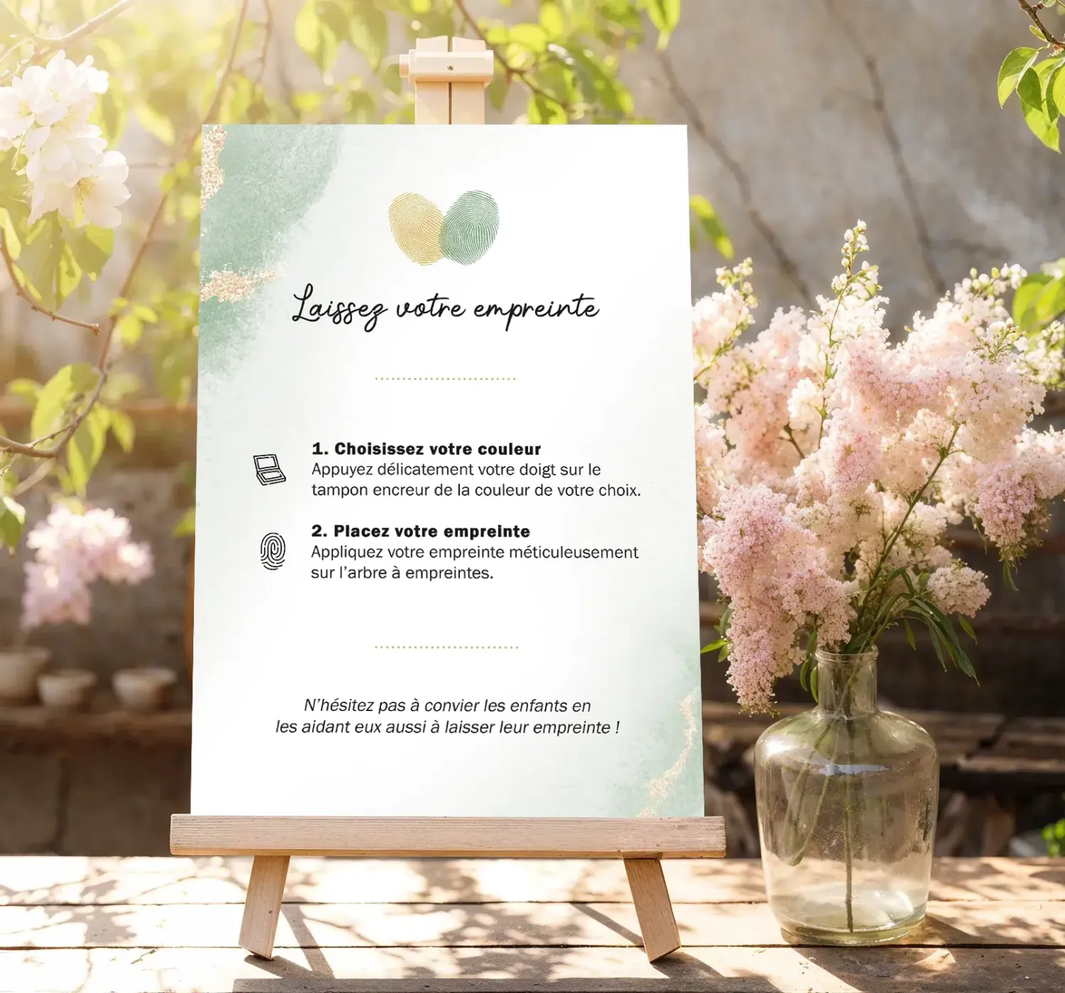 Papeterie Créative Tutoriel Arbre à Empreintes Affiche A5 animat