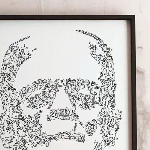 DrawInside Frankenstein Monster affiche A4 21x30 cinéma