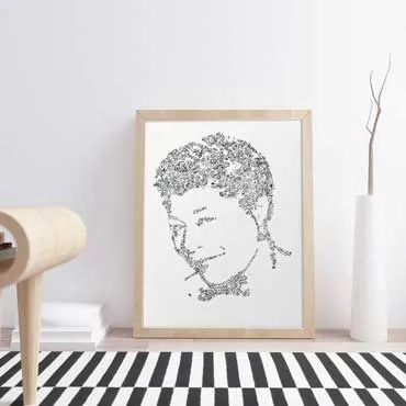 DrawInside Ella Fitzgerald affiche A4 21x30 cm jazz
