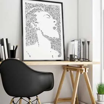 DrawInside Billie Holiday affiche A4 21x30 cm jazz signée