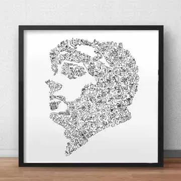 DrawInside Saint-Exupéry affiche 30x30 Petit Prince