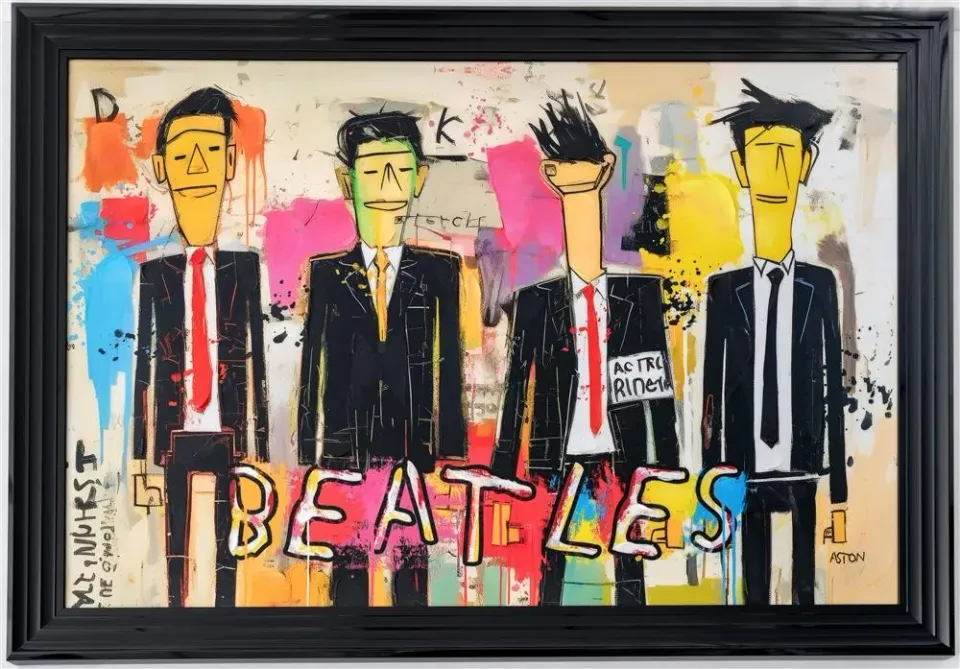 Lacorne Décoration 230520 Beatles toile 80x120 cm musique