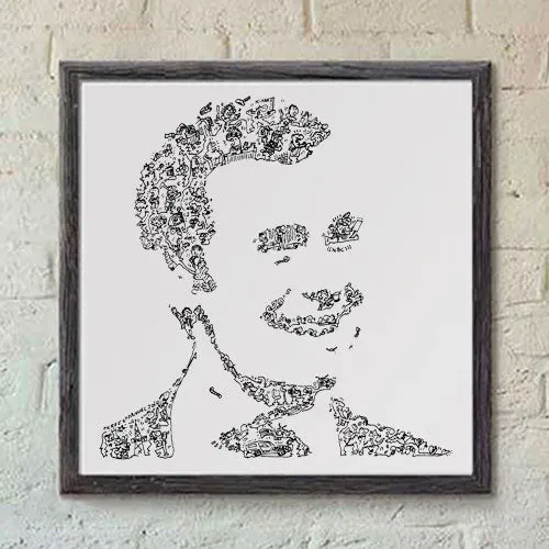DrawInside Johnny Carson affiche 30x30 TV
