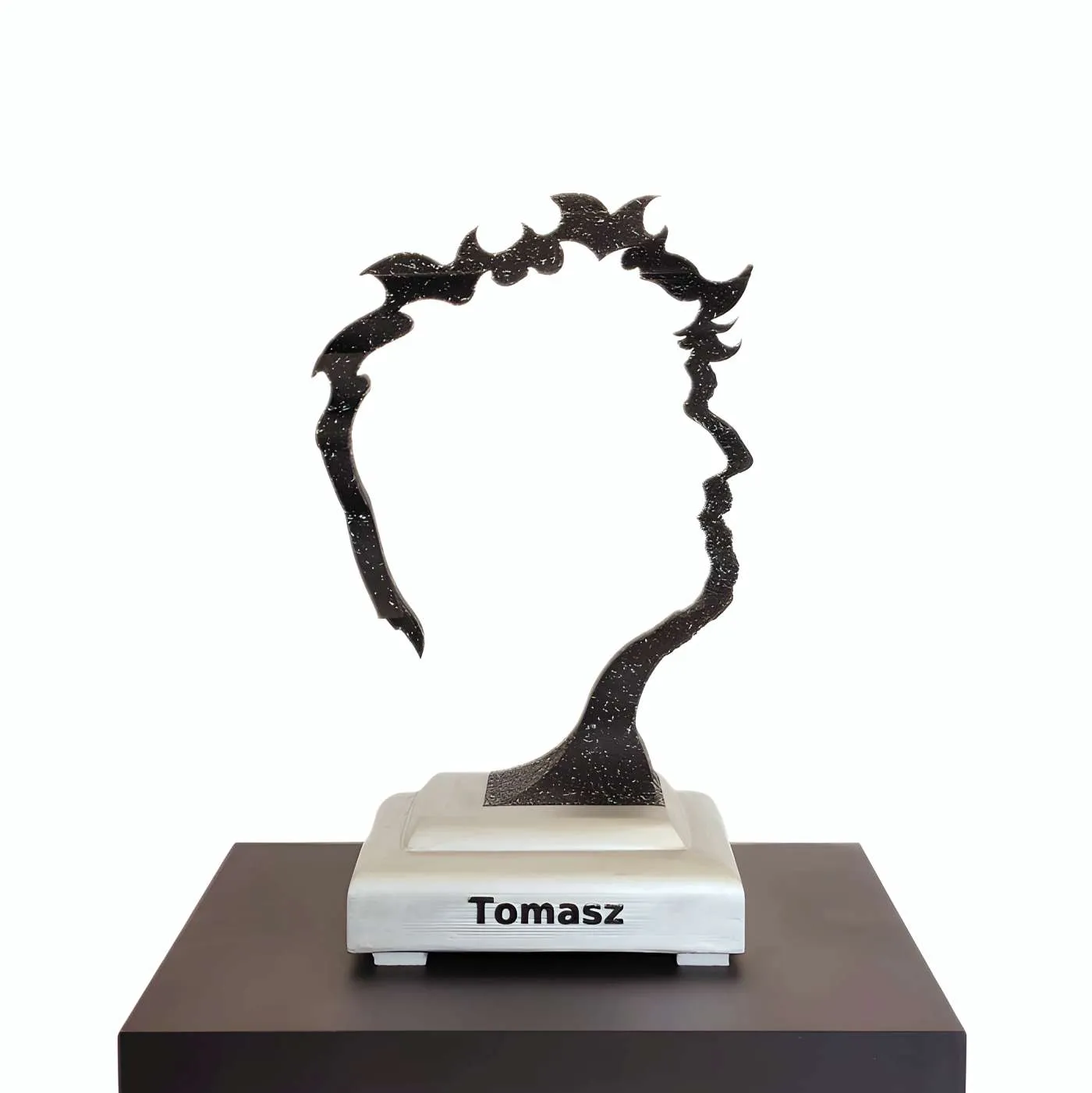 Le Digraphe Les Inséparables sculpture couple prénoms marbre