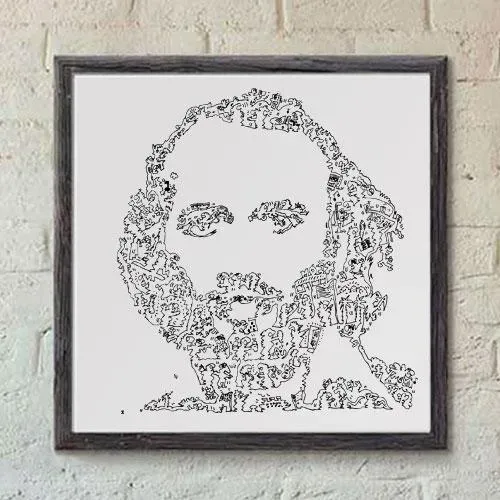 DrawInside Maurice Gibb affiche 20x20 cm musique