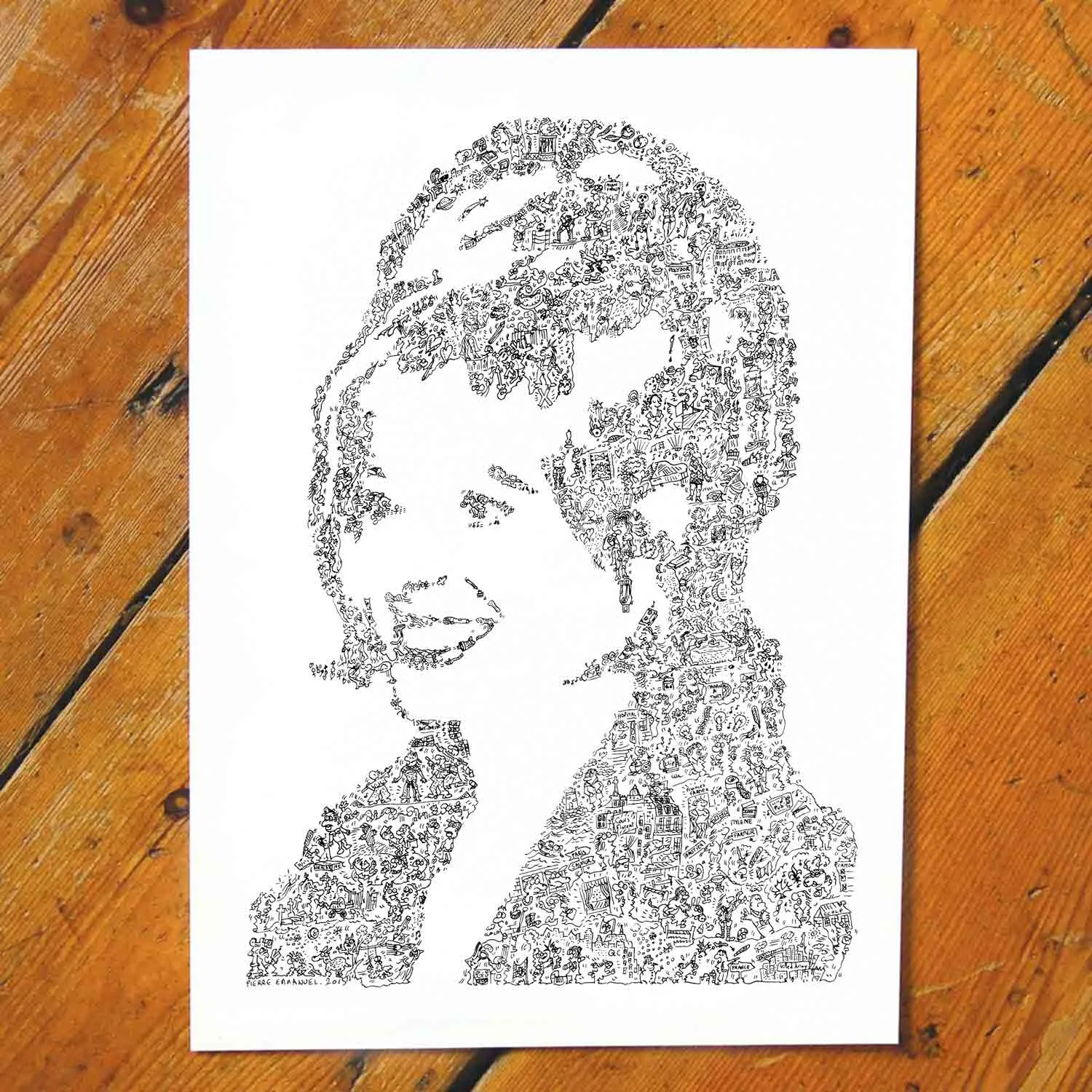 DrawInside Mylène Farmer affiche A3 30x42 cm Libertine