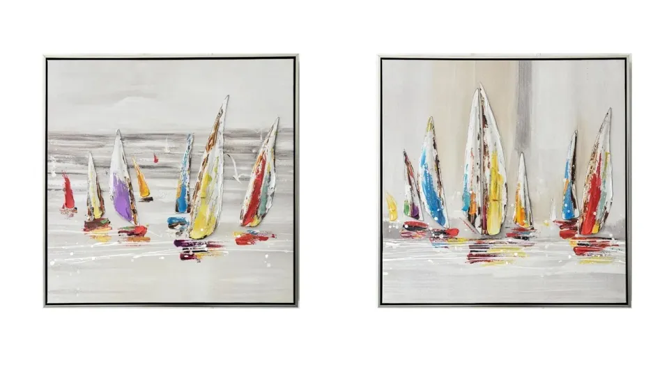 Lacorne Décoration Catamarans 19684 tableau 60x60 marin