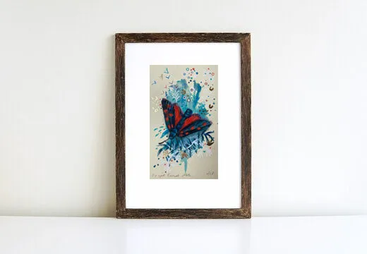 Helena Perry Six Spot Burnet miniature rouge 8,5x13,5