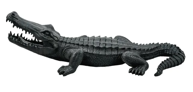 Lacorne Decoration TH123 sculpture crocodile noir 100 cm