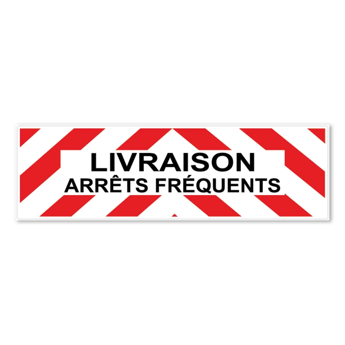 Ambiance-Sticker Modèle 2 autocollant livraison arrêts 7,5x25 cm