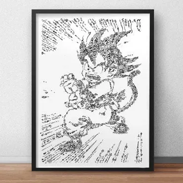 DrawInside Sangoku affiche A4 21x30 cm manga français