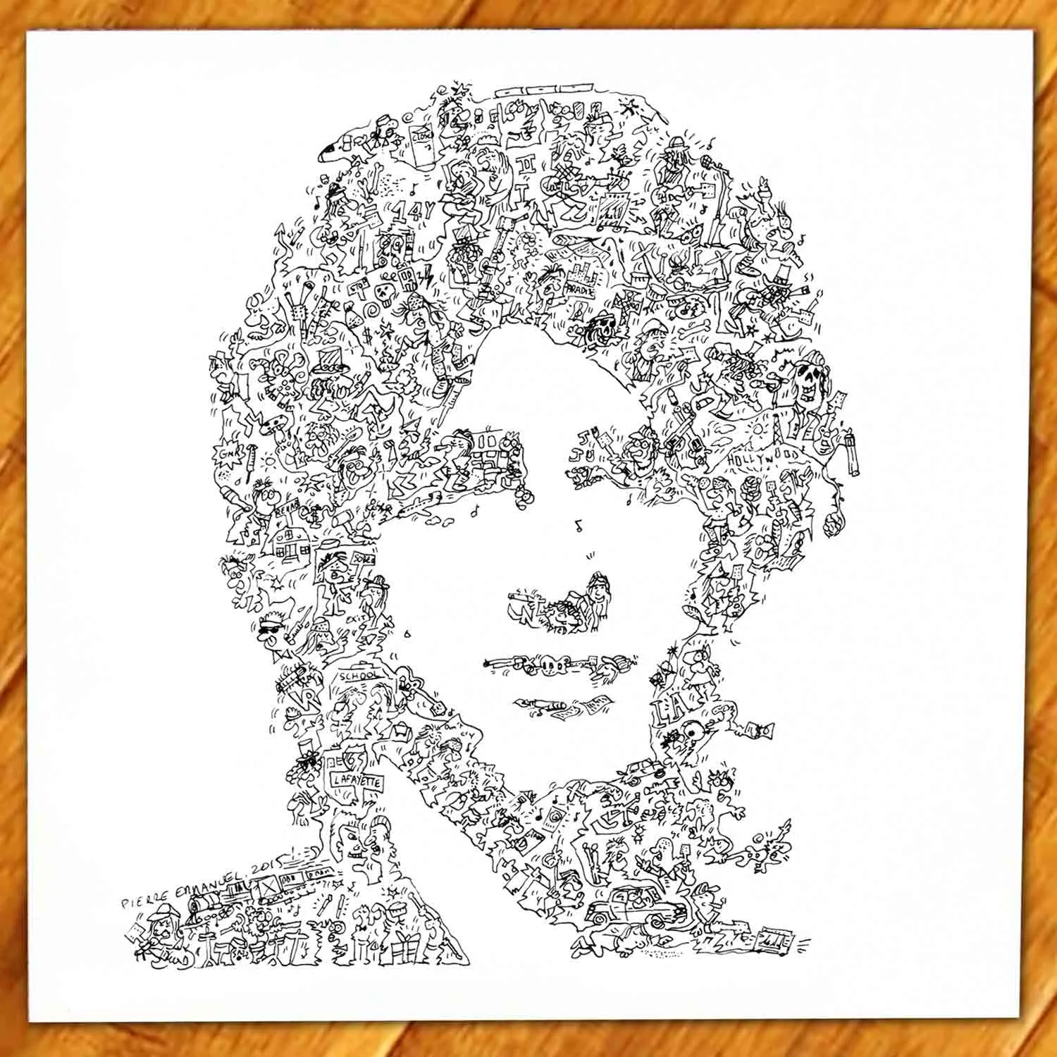 DrawInside Izzy Stradlin Guns N Roses affiche 30x30