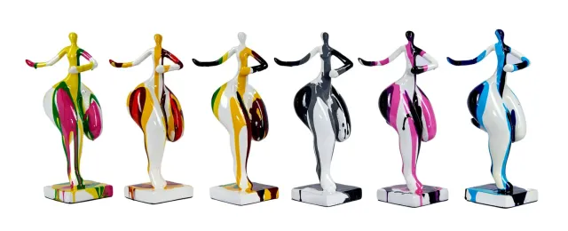 Lacorne Décoration TH186 Ballerinas statue danseuse 22 cm résine