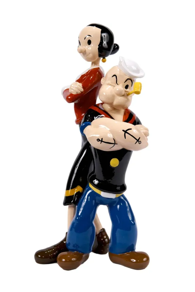 Lacorne Decoration Popeye&Olive D386 sculpture 60 cm couple