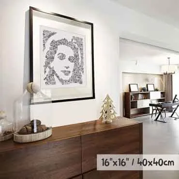 DrawInside Catherine Deneuve affiche 30x30 cm cinéma