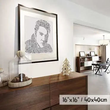 DrawInside Elvis Presley affiche 20x20 cm rock