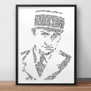 DrawInside Louis de Funès affiche A4 papier mat