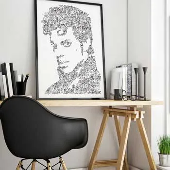 DrawInside Prince affiche A4 21x30 cm musique