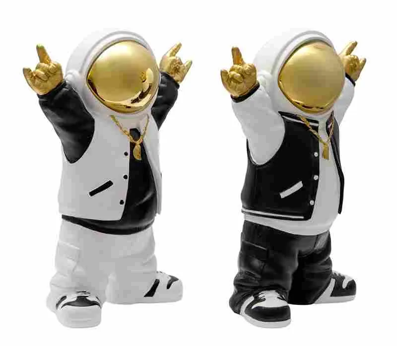 Lacorne Decoration Astro-Happy NP-35 sculpture 25 cm duo