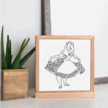 DrawInside Alice in Wonderland affiche 30x30 cm mat